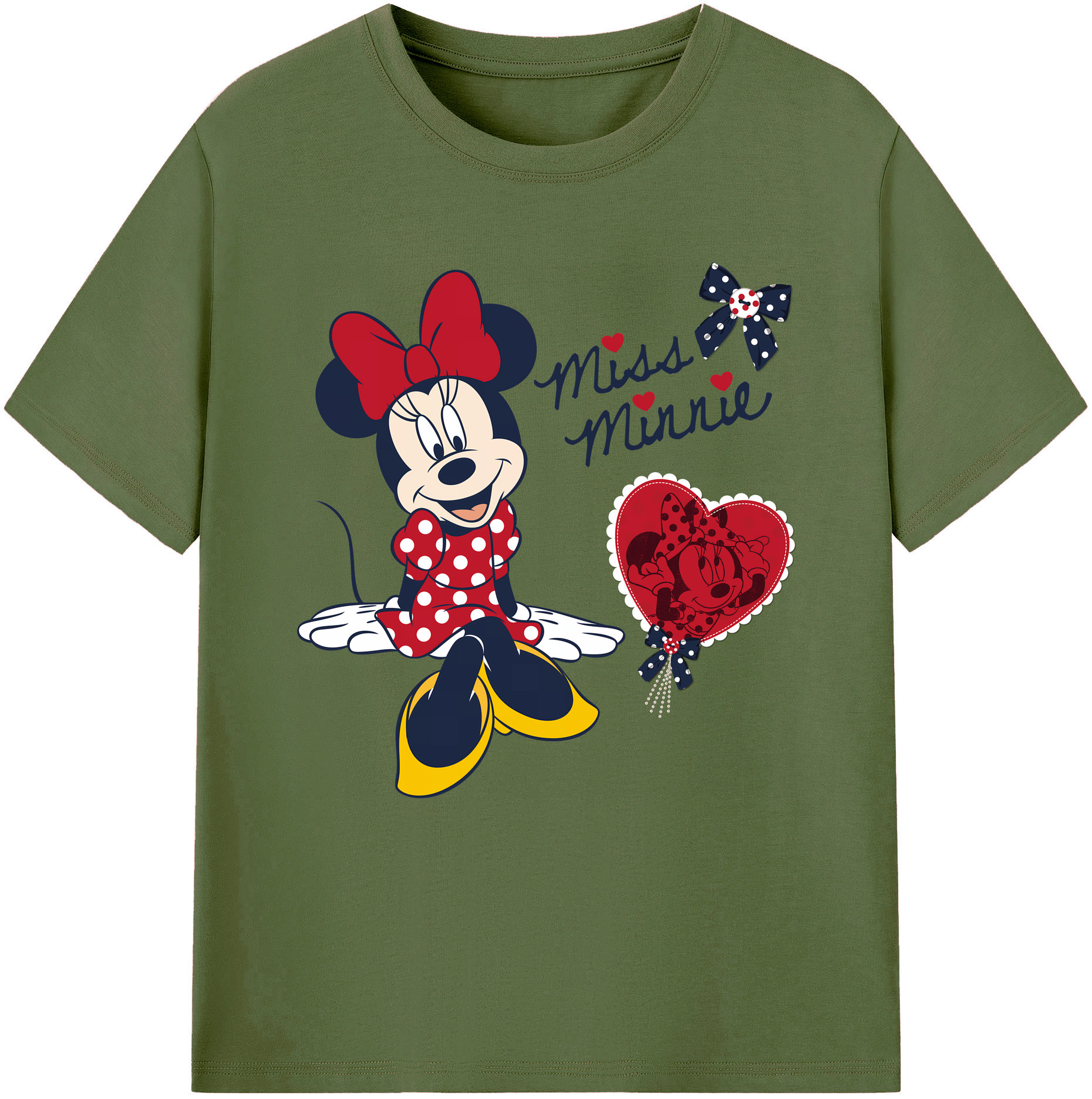 （画像用） ミッキーマウス Mickey Mouse 綿100％半袖Tシャツ（フロントプリント）